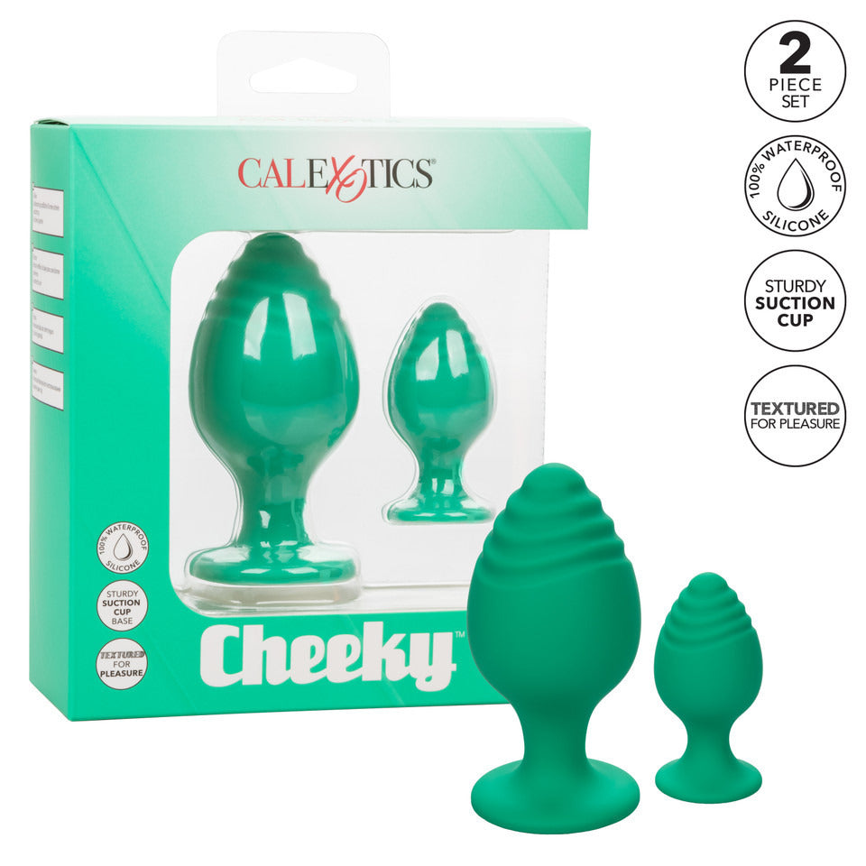 Cheeky Butt Plug Duo Green – Explore Enhanced Intimacy | Discreet UK Shipping