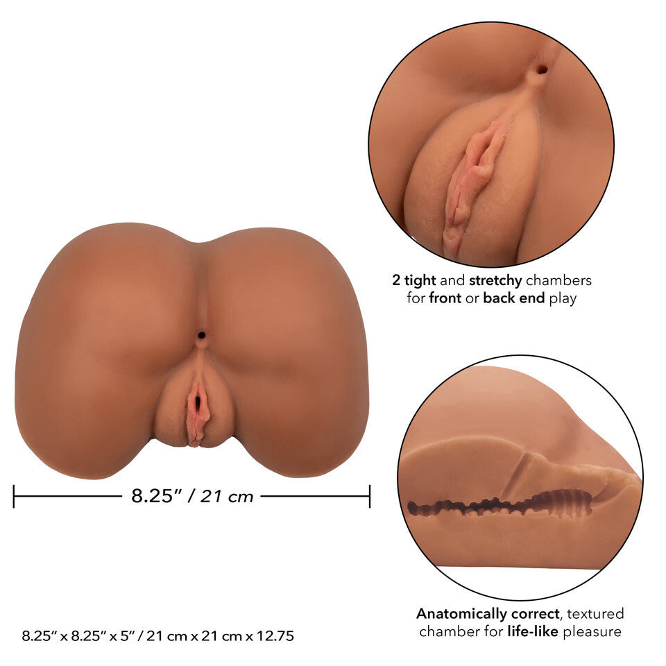 Stroke It Life Size Ass Flesh Brown – Explore Enhanced Intimacy | Discreet UK Shipping