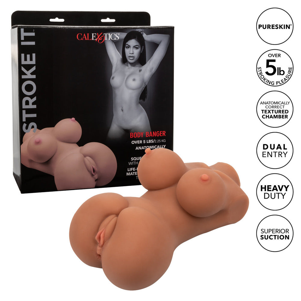 Stroke It Body Banger Flesh Brown – Explore Enhanced Intimacy | Discreet UK Shipping