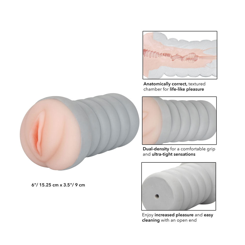 Gripper Ribbed Tight Pussy Flesh Masturbator – Explore Enhanced Intimacy | Discreet UK Shipping