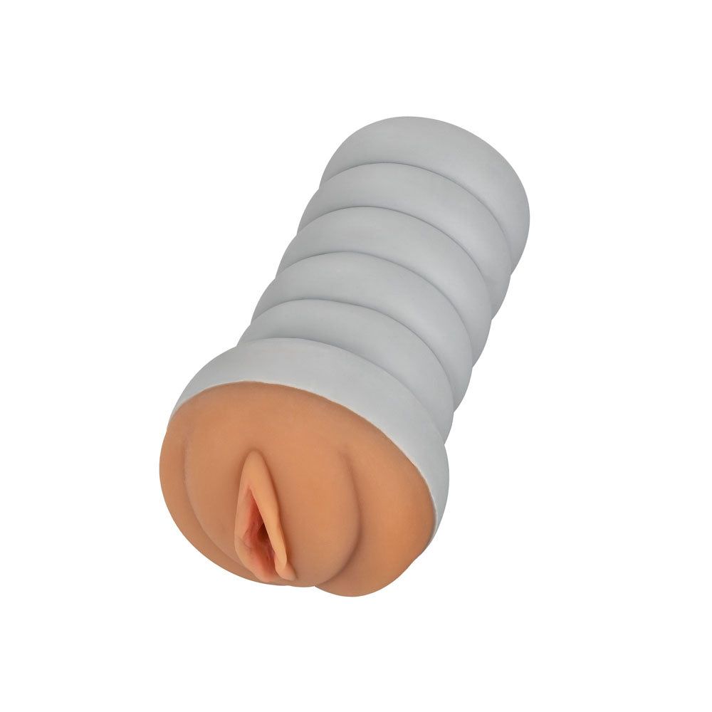 Gripper Ribbed Tight Pussy Brown Masturbator – Explore Enhanced Intimacy | Discreet UK Shipping