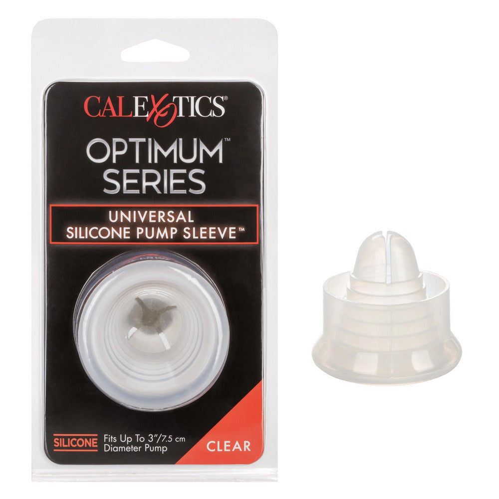 Optimum Series Universal Silicone Pump Sleeve Clear – Explore Enhanced Intimacy | Discreet UK Shipping