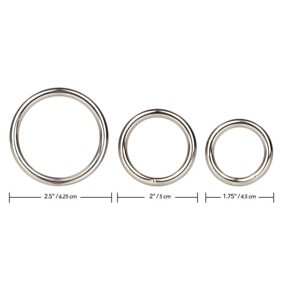3 Piece Silver Ring Set – Explore Enhanced Intimacy | Discreet UK Shipping