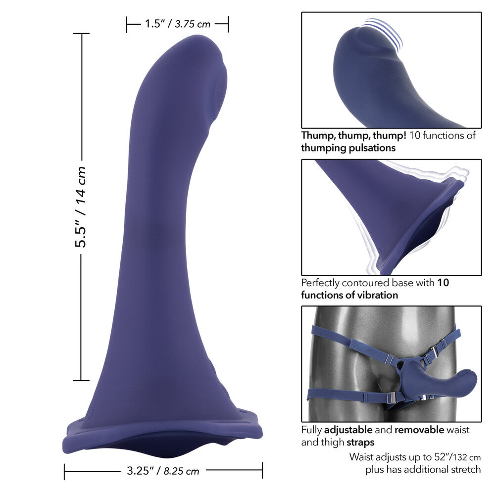 Her Royal Harness Me2 Thumper Strap On With Rechargeable Vibe – Explore Enhanced Intimacy | Discreet UK Shipping