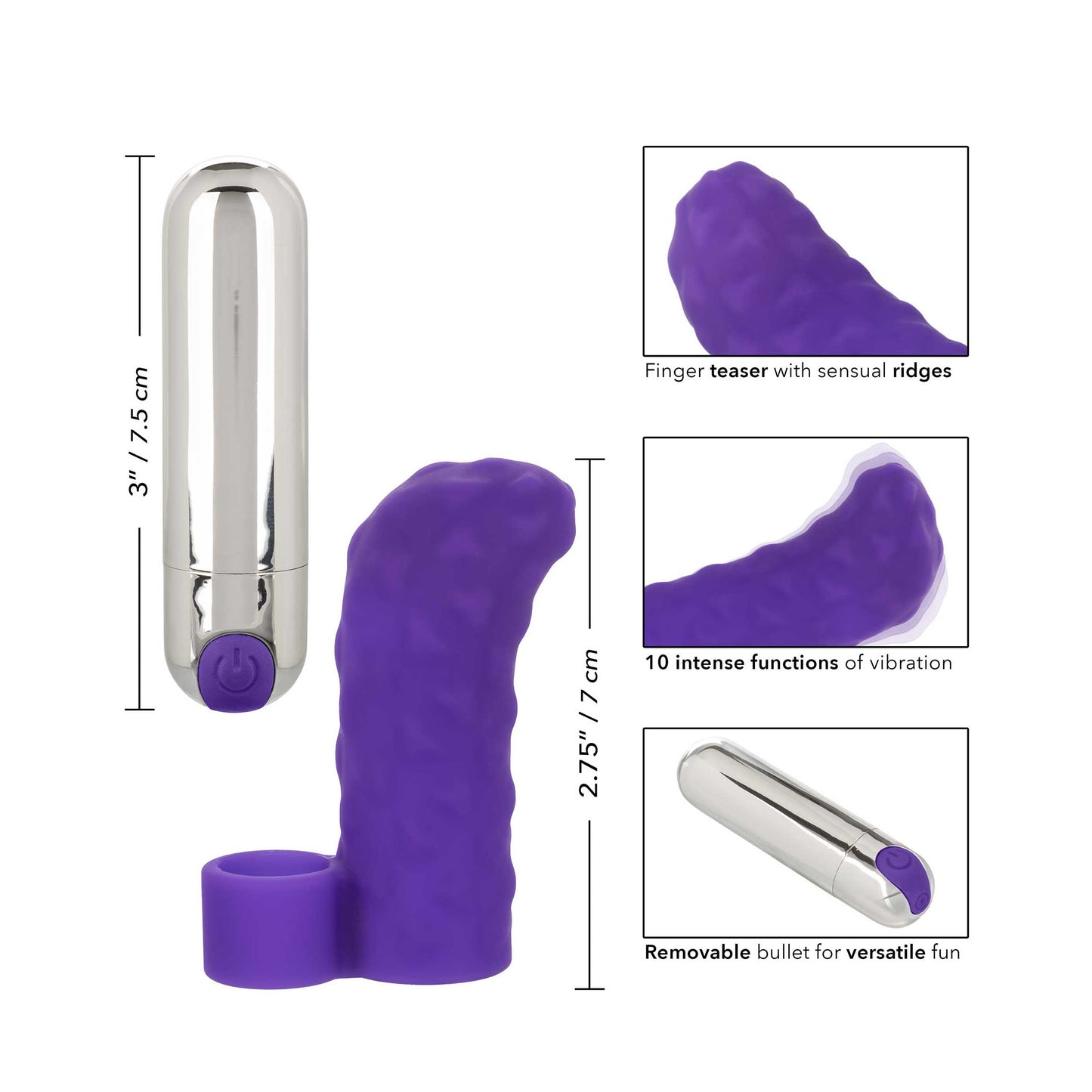 Intimate Play Purple Rechargeable Finger Teaser – Explore Enhanced Intimacy | Discreet UK Shipping