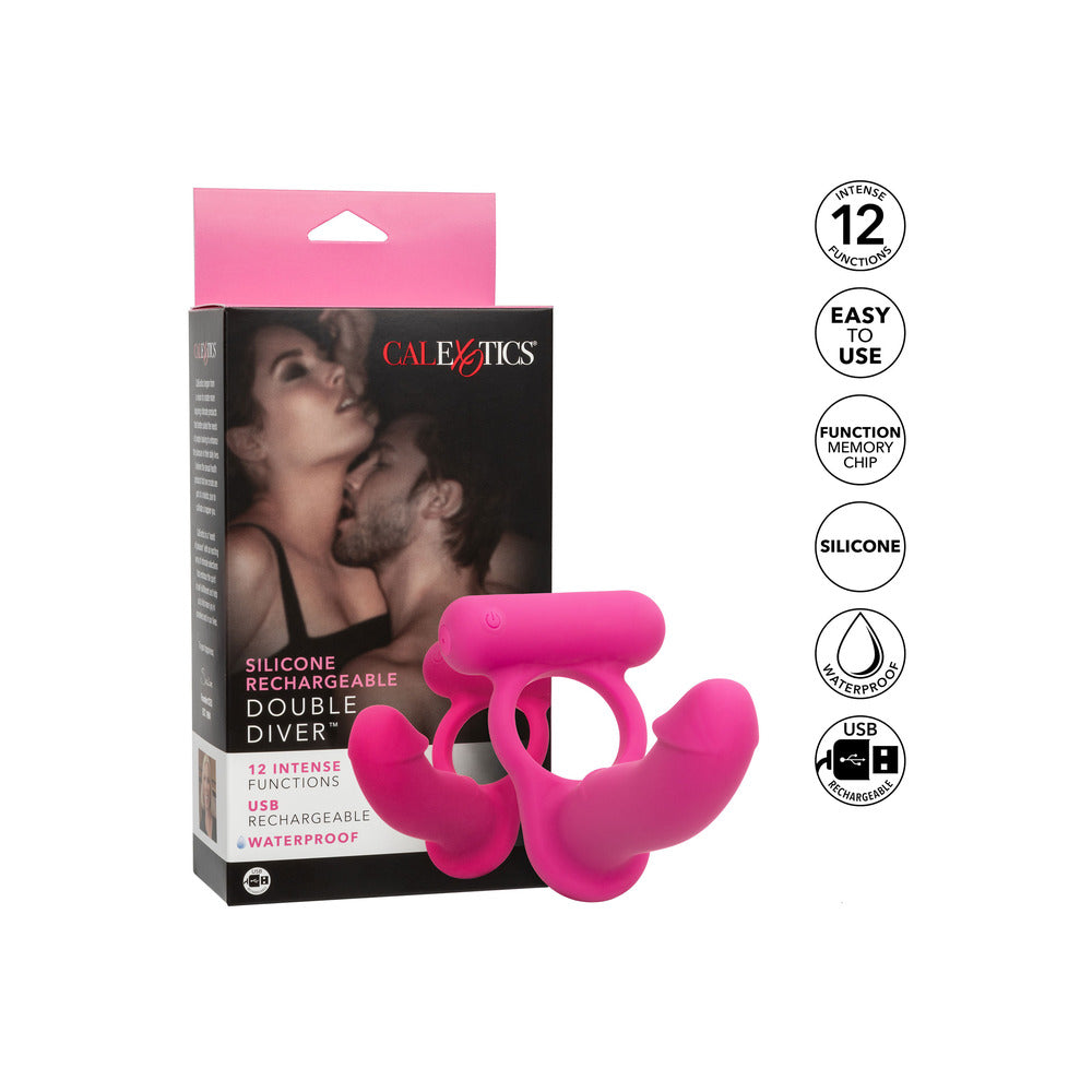 Silicone Rechargeable Double Diver Stimulator – Explore Enhanced Intimacy | Discreet UK Shipping