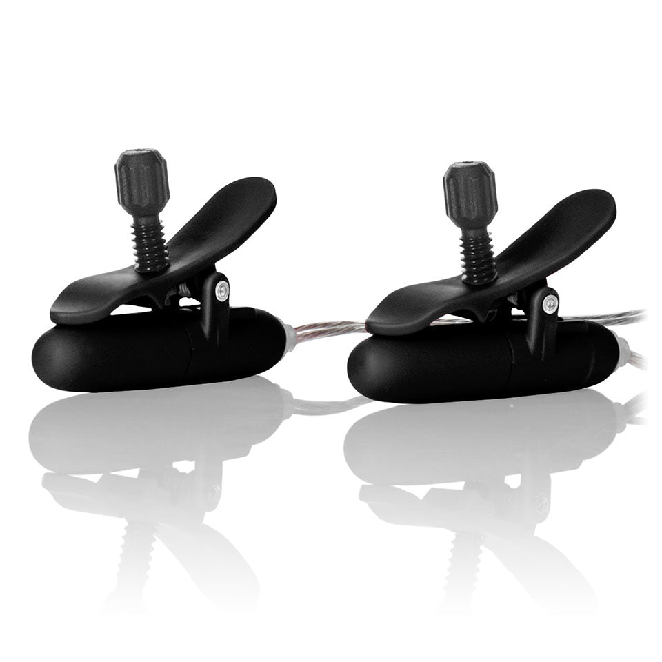 Heated Vibrating Nipple Teasers Black – Explore Enhanced Intimacy | Discreet UK Shipping