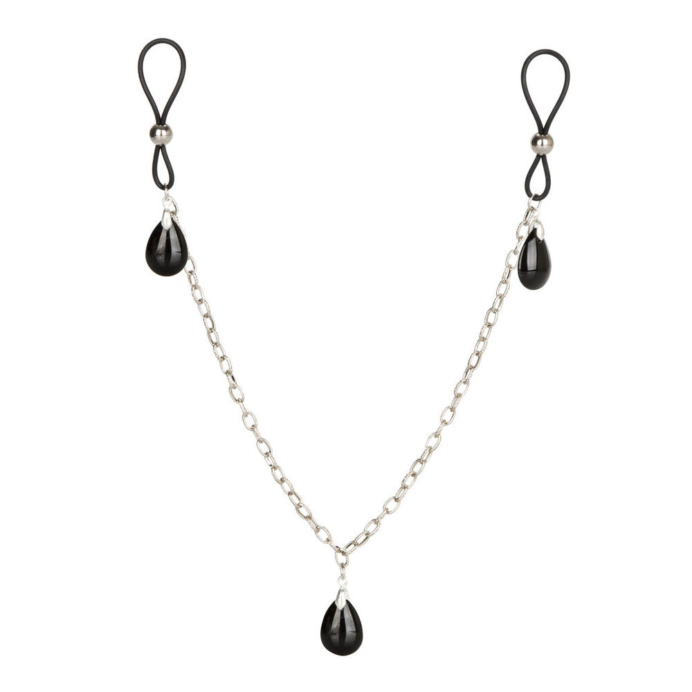 Nipple Play Non Piercing Nipple Chain Jewellery Onyx – product image for adult pleasure and intimacy