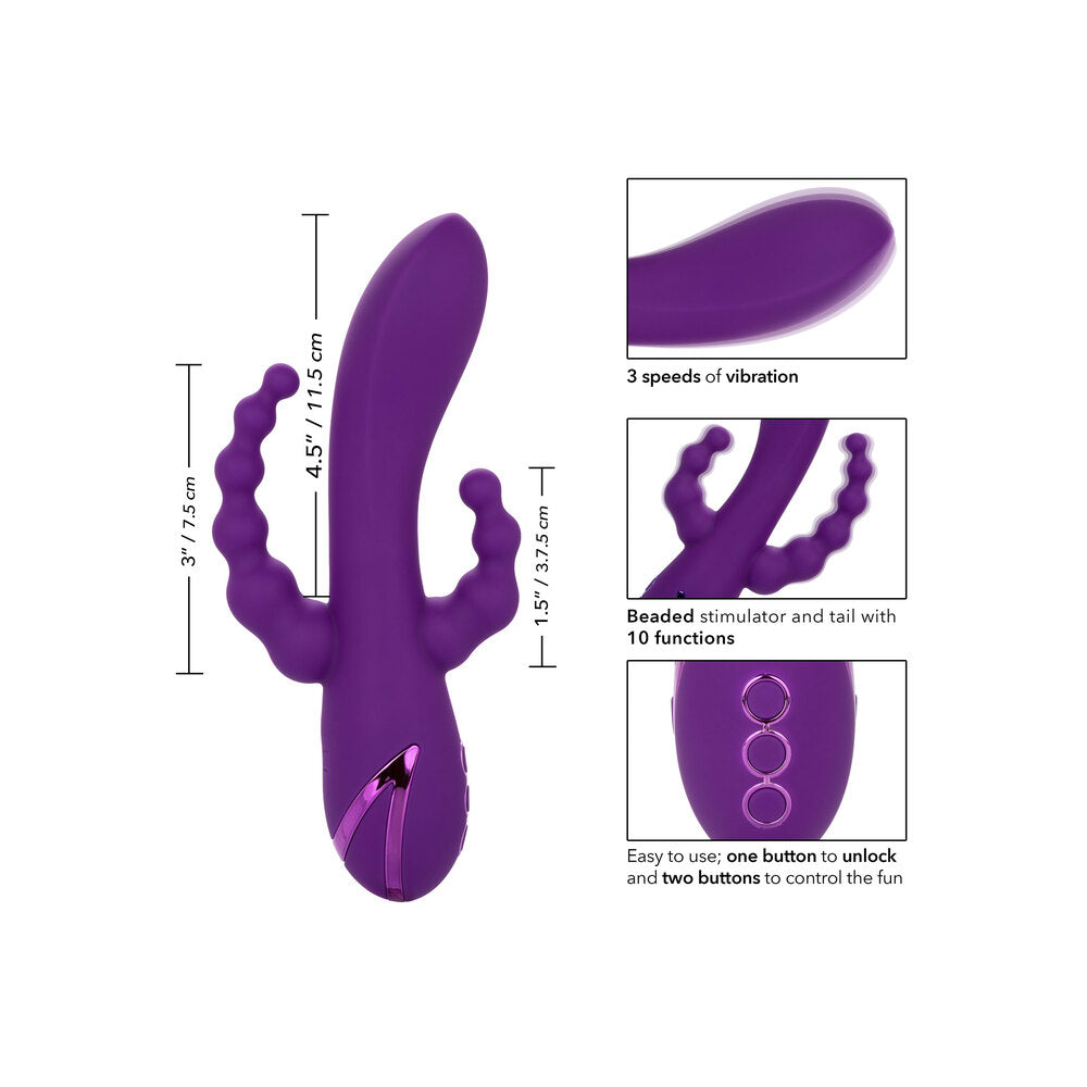 California Dreaming Long Beach Bootylicious Vibrator – Powerful Rechargeable Vibrator for Intense Pleasure | UK Exclusive