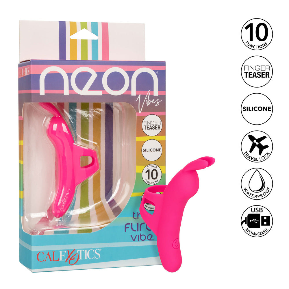 Neon Vibes The Flirty Vibe Finger Teaser – Explore Enhanced Intimacy | Discreet UK Shipping