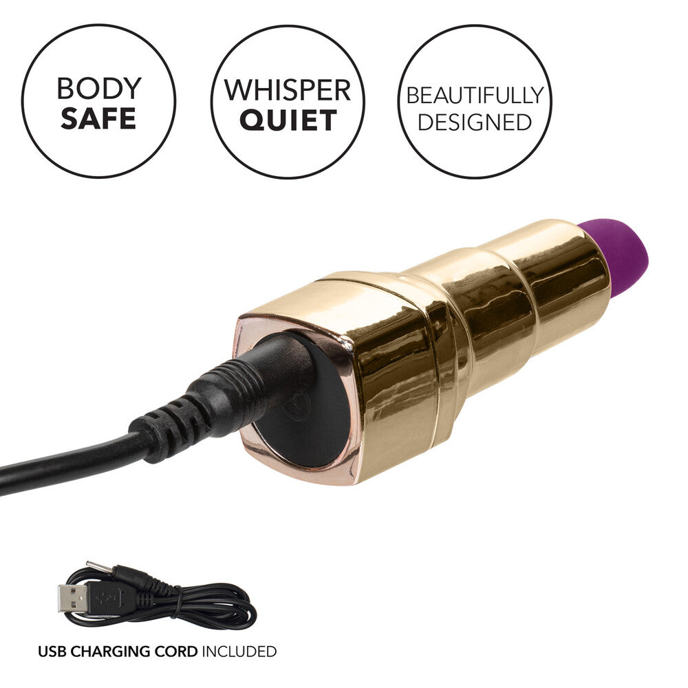 Naughty Bits Bad Bitch Rechargeable Lipstick Vibrator – Powerful Rechargeable Vibrator for Intense Pleasure | UK Exclusive