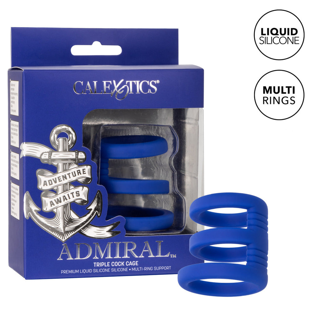 Admiral Triple Cock Cage – Explore Enhanced Intimacy | Discreet UK Shipping