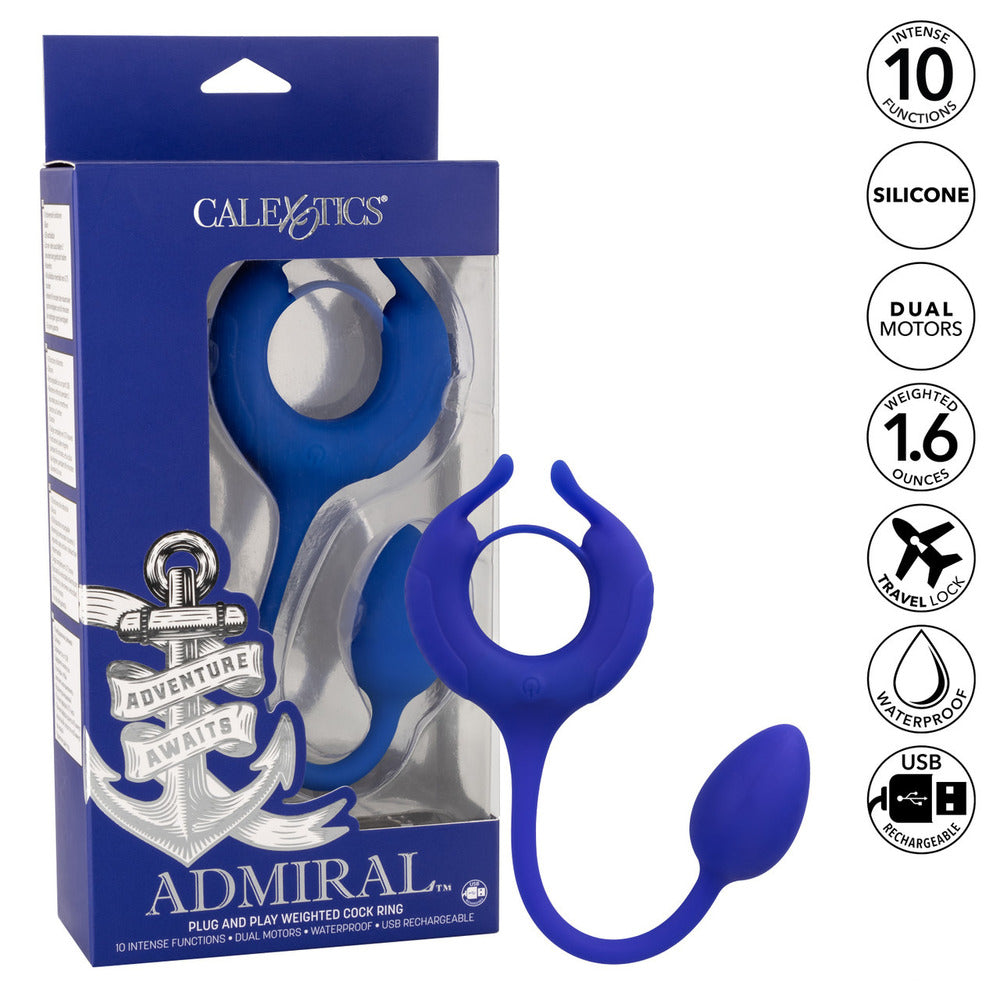 Admiral Weighted Cock Ring and Egg – Explore Enhanced Intimacy | Discreet UK Shipping