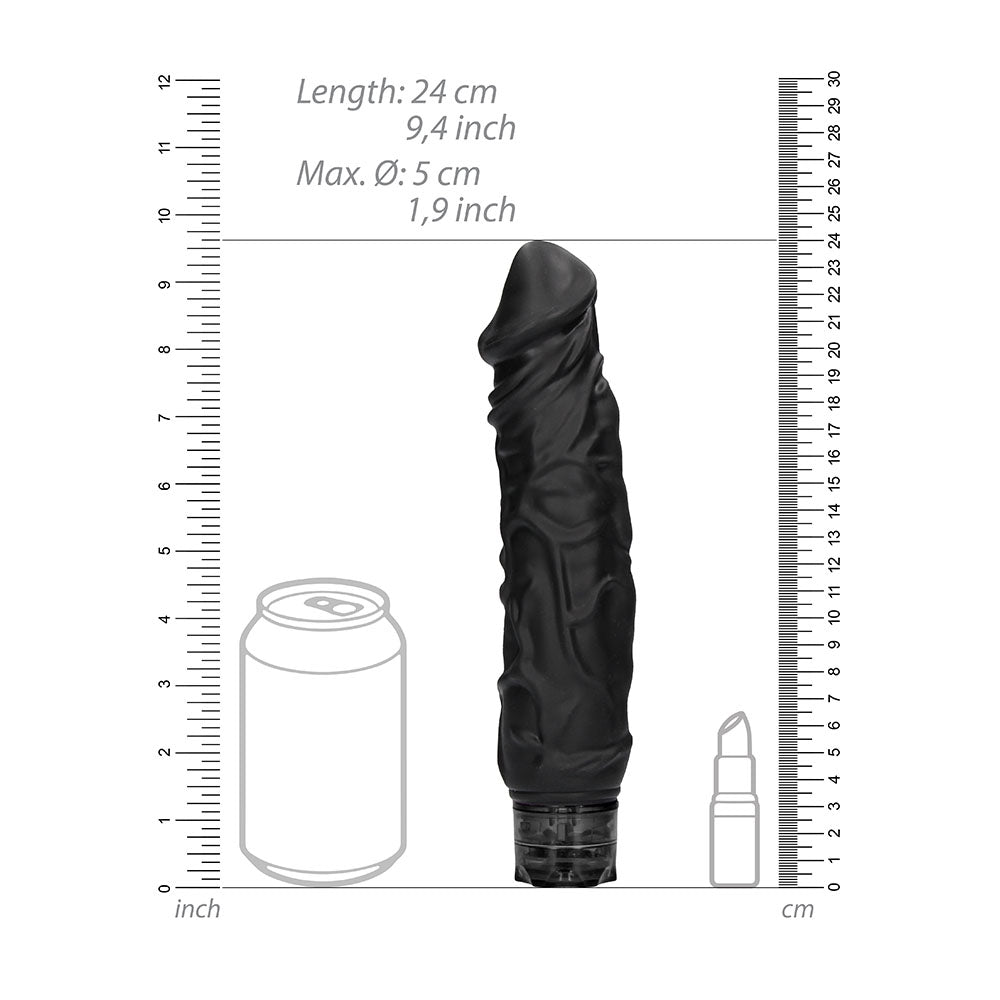 Realistic 10 speed Vibrator Black – Powerful Rechargeable Vibrator for Intense Pleasure | UK Exclusive