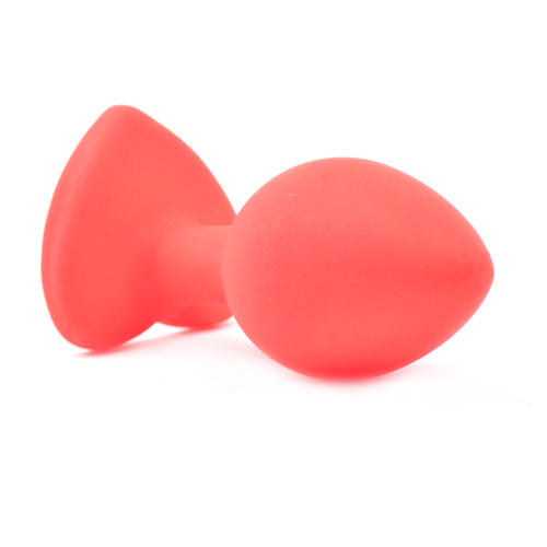 Small Heart Shaped Diamond Base Red Butt Plug – Explore Enhanced Intimacy | Discreet UK Shipping