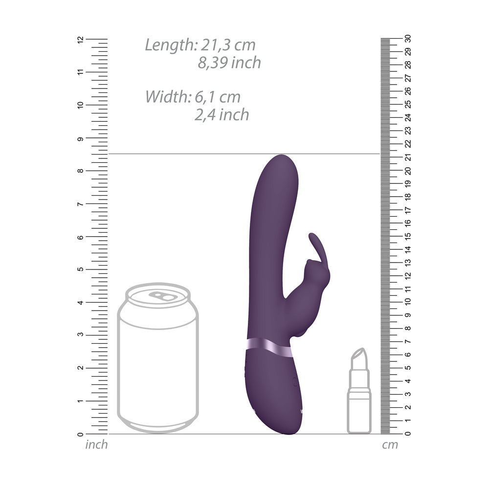 Vive Taka Triple Action Automatic Inflatable Vibrator Purple – Powerful Rechargeable Vibrator for Intense Pleasure | UK Exclusive