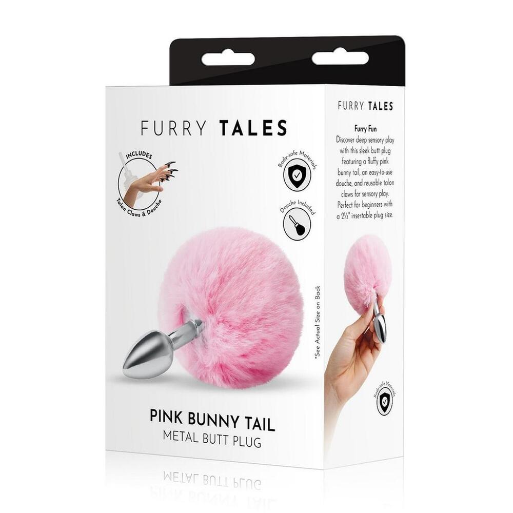 Furry Tales Pink Bunny Tail Butt Plug – Explore Enhanced Intimacy | Discreet UK Shipping