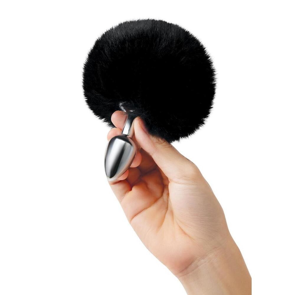 Furry Tales Black Bunny Tail Butt Plug – Explore Enhanced Intimacy | Discreet UK Shipping
