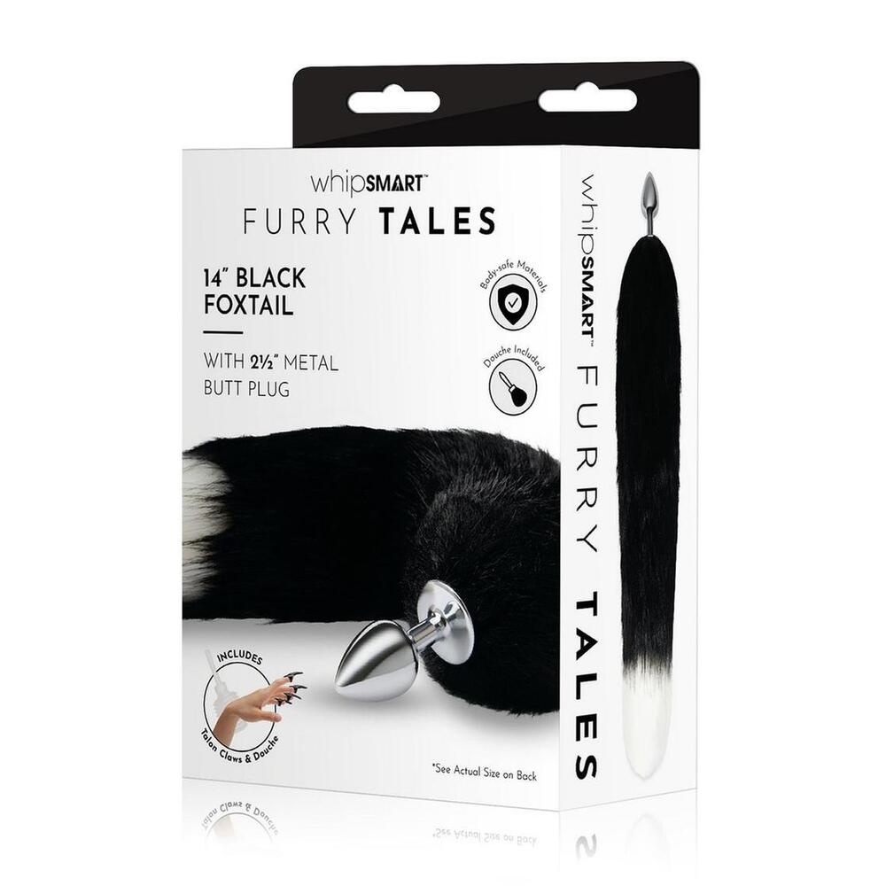 Furry Tales Black Foxtail Butt Plug – Explore Enhanced Intimacy | Discreet UK Shipping