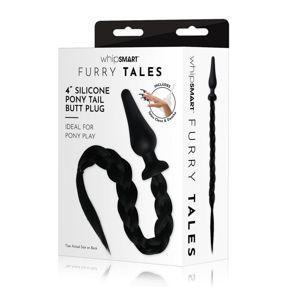 Furry Tales Black Pony Play Butt Plug – Explore Enhanced Intimacy | Discreet UK Shipping