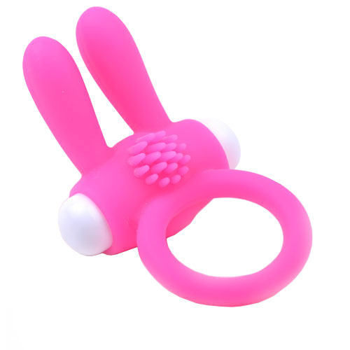 Cockring With Rabbit Ears Pink – product image for adult pleasure and intimacy