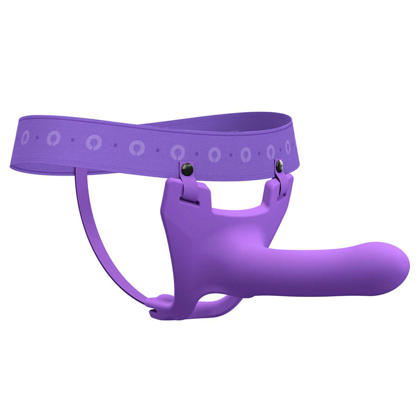 Zoro Silicone Strap on System With Waistbands Purple 5.5 Inch – product image for adult pleasure and intimacy