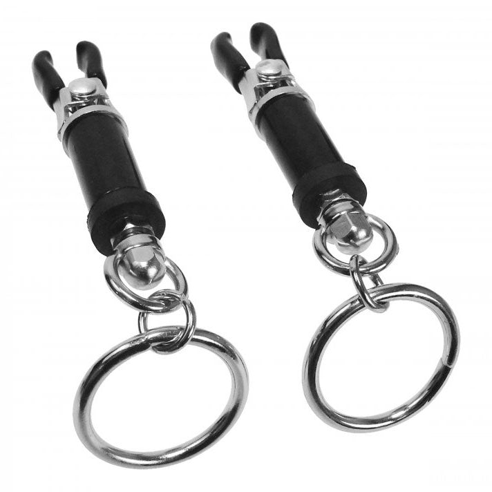 Bondage Ring Barrel Nipple Clamps – Explore Enhanced Intimacy | Discreet UK Shipping