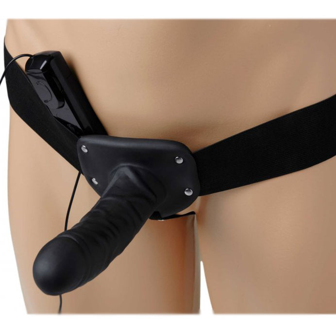 Deluxe Vibro Erection Assist Hollow Silicone Strap On – Explore Enhanced Intimacy | Discreet UK Shipping