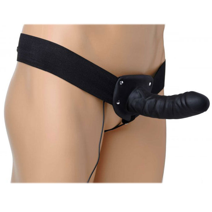 Deluxe Vibro Erection Assist Hollow Silicone Strap On – Explore Enhanced Intimacy | Discreet UK Shipping