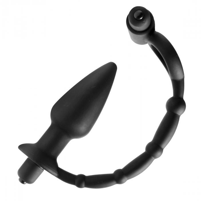 Viaticus Dual Cock Ring And Anal Plug Vibrator – Powerful Rechargeable Vibrator for Intense Pleasure | UK Exclusive