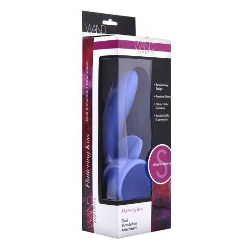 Wand Essentials Fluttering Kiss Dual Stimlation Attachment – App-Controlled Wand Vibrator | Premium Wireless UK Toy