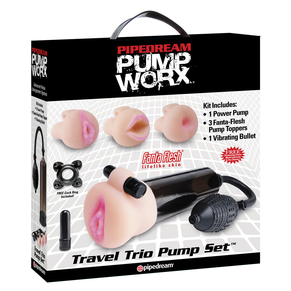 Pump Worx Travel Trio Set Masturbator – Explore Enhanced Intimacy | Discreet UK Shipping