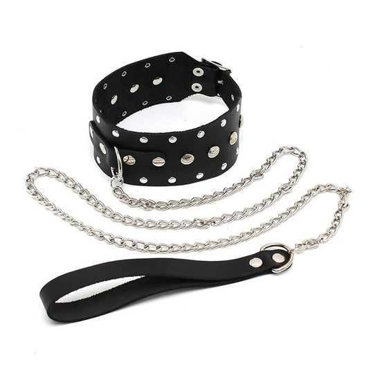 Leather Collar And Chain – product image for adult pleasure and intimacy
