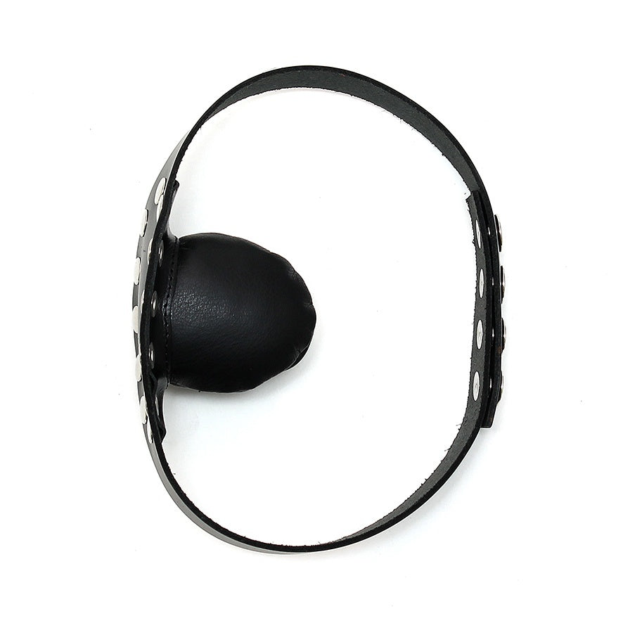 Leather Gag With Studs – Explore Enhanced Intimacy | Discreet UK Shipping