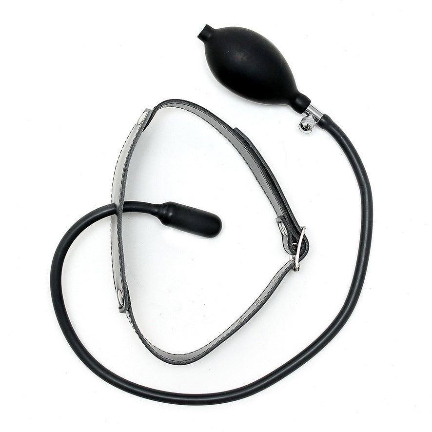 Leather Inflatable Gag – Explore Enhanced Intimacy | Discreet UK Shipping