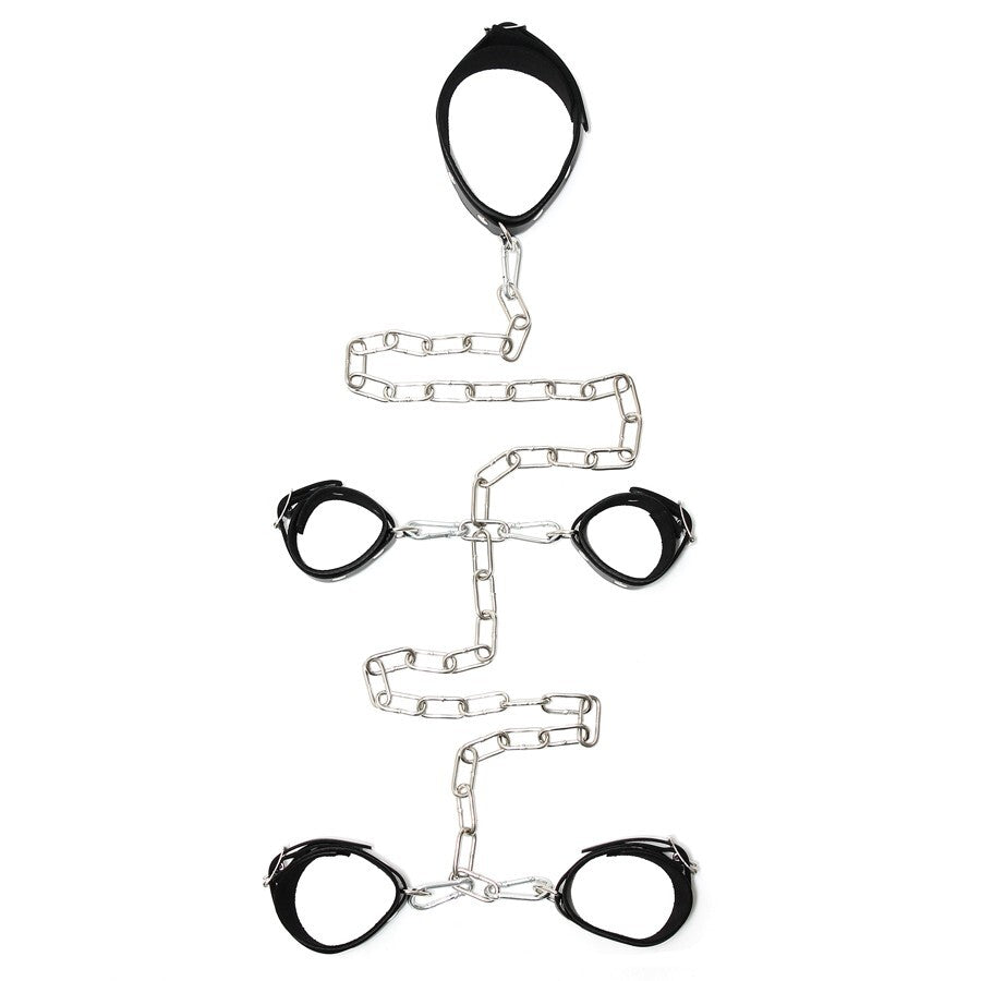 Leather Female Hand And Foot Cuffs – product image for adult pleasure and intimacy