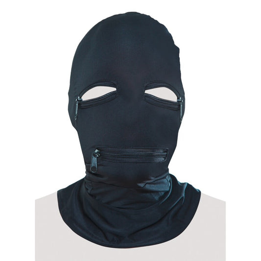 Fetish Fantasy Zipper Face Hooded Mask – fetish hood with breathable, stretchable design