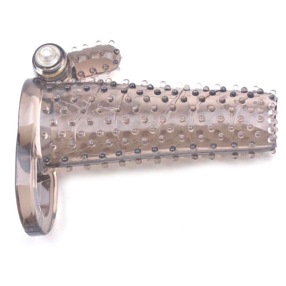 Black Sleeve With Bumps And Bullet Vibrator – powerful waterproof vibrator for intense pleasure