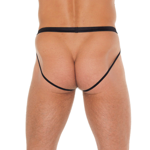 Mens Black Pouch With Jockstraps – Explore Enhanced Intimacy | Discreet UK Shipping