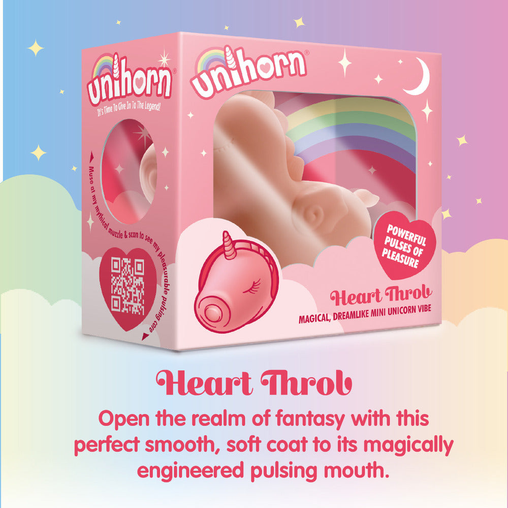 Unihorn Heart Throb Pulsating Unicorn Vibrator