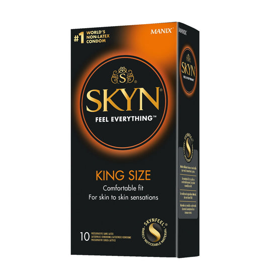 SKYN Latex Free Condoms King Size 10 Pack – product image for adult pleasure and intimacy
