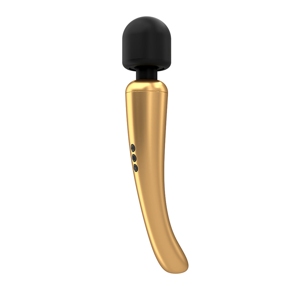 Dorcel Rechargeable Mega Wand Gold – App-Controlled Wand Vibrator | Premium Wireless UK Toy