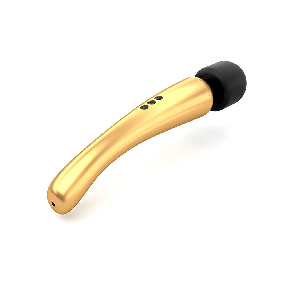 Dorcel Rechargeable Mega Wand Gold – App-Controlled Wand Vibrator | Premium Wireless UK Toy