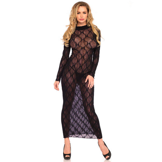 Leg Avenue Long Sleeved Long Dress UK 8 to 14 – product image for adult pleasure and intimacy