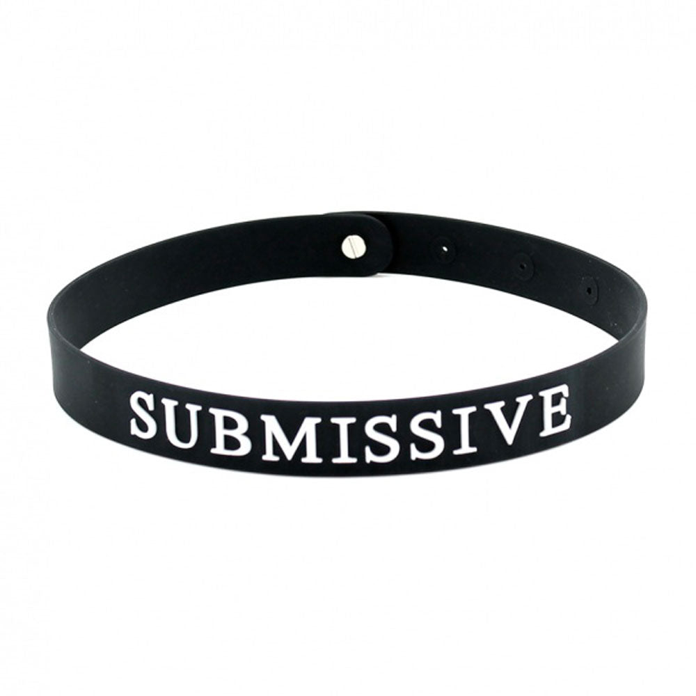 Black Silicone Submissive Collar – product image for adult pleasure and intimacy