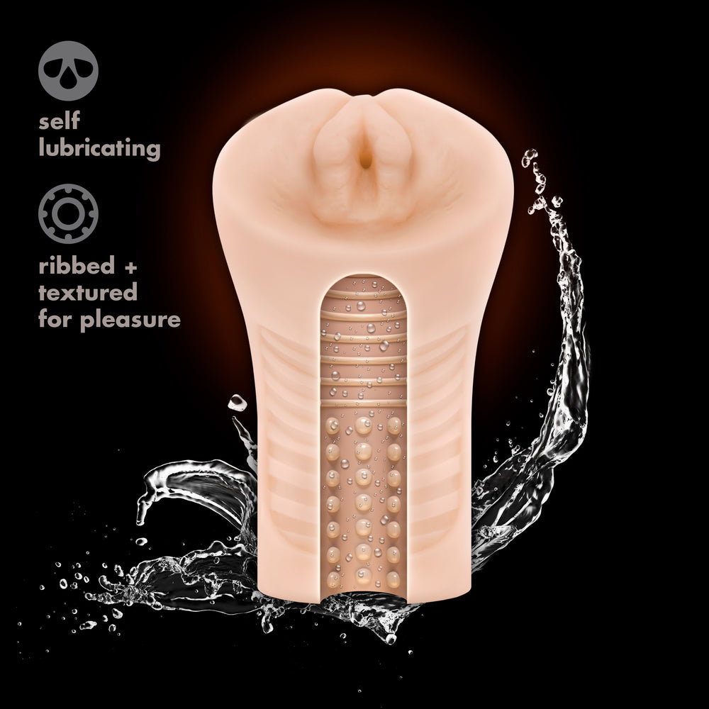M Elite Soft and Wet Annabella Self Lubricating Masturbator – Explore Enhanced Intimacy | Discreet UK Shipping