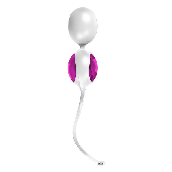 Ovo L1 Silicone Love Balls Waterproof White And Light Violet