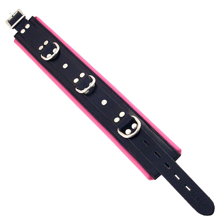 Rouge Garments Black And Pink Padded Collar – product image for adult pleasure and intimacy