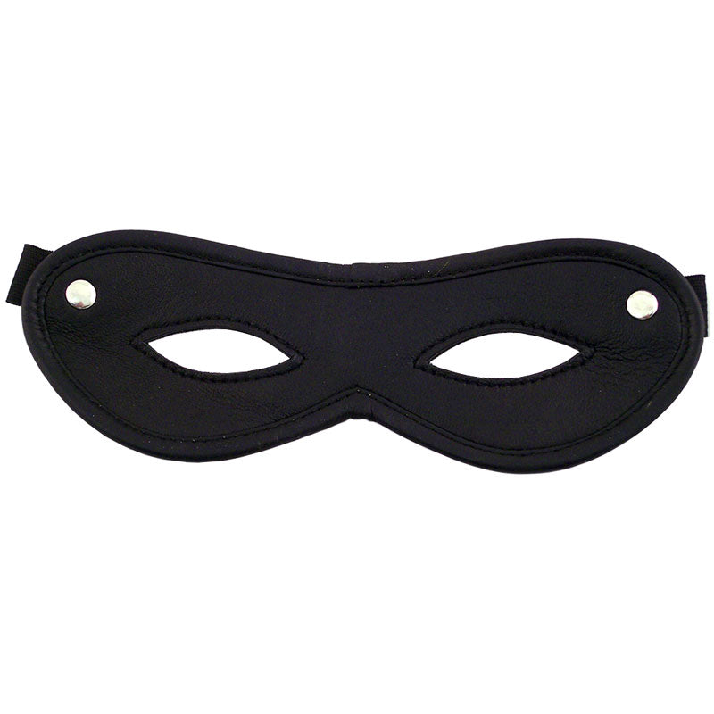 Rouge Garments Open Eye Mask Black – fetish hood with breathable, stretchable design
