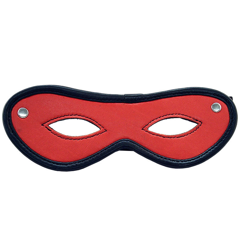 Rouge Garments Open Eye Mask Red – fetish hood with breathable, stretchable design